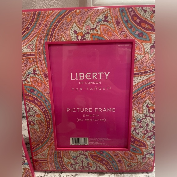 Liberty of London Picture Frame 5" x 7" Paisley Pink Photo Frame Target Set Of 2 - Picture 2 of 6
